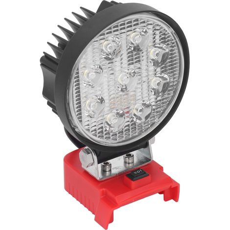 27W 6000K 2400LM Kabelloser LED-Fluter, breiter Abstrahlwinkel, 2 Modi, Baustellenlampe für M18 Lithium-Ionen-Akku (1/5)