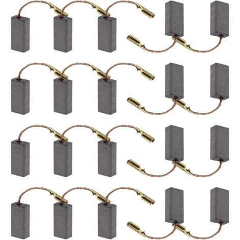 20x Balais de Charbon pour Meuleuse d'angle 15x8x5mm/0.59x0.31x0.20 Pouces Compatible avec Bosch Pièce de Rechange pour Outil Électrique de Réparation de Remplacement (1/5)