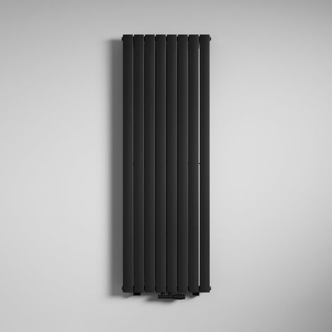 Mai & Mai Radiateur à Eau Chaude Mural Chauffage Central 180x61cm Radiateur Gris Noir Vertical en Acier FV
