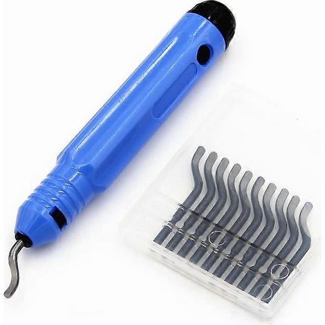 Outil d'ébavurage portatif Cutter Cutter Nb1100, outil professionnel d'élimination des bords + 10 lames de rechange Bs1010 (1/5)