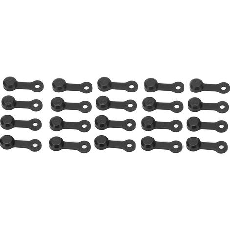 RISK Lot de 20 capuchons de purgeur de freins anti-poussière pour graisseur, vis de purge, pour voiture et moto, noir (1/5)