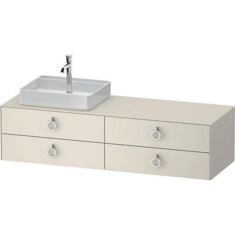 DU Konsolen-WTU wh White Tulip 550x1600x 408mm Weiß hgl. Lack 4 SK m.Innenbel. (1/4)