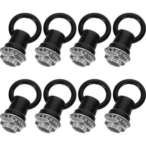 Écrous M10 noirs pour luminaires, lot de 8, suspensions lampes (1/5)