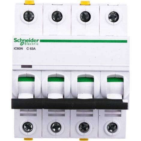 Schneider Electric Acti 9 iC60N Interruttore 4 poli 63A C
