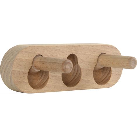 JOWE Konussystem KS32 3 Konusdübel horizontal, Lochabstand 32 mm, Holz Buche