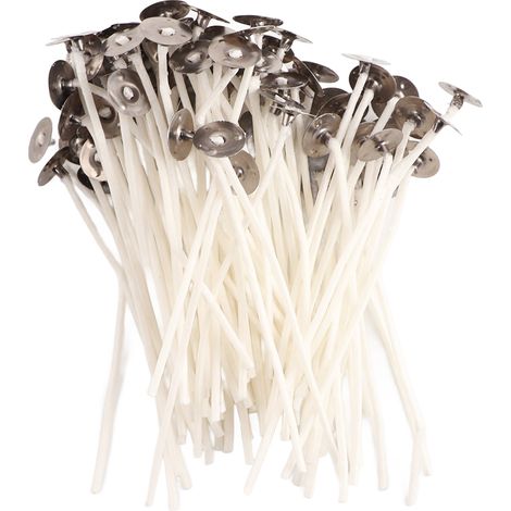 100 mèches de bougies DIY en cire de soja naturelle, sans fumée, pour aromathérapie artisanale (1/5)