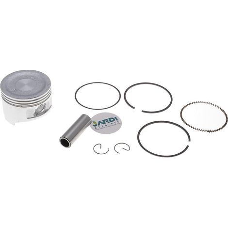 Piston 68mm Complet pour Moteur GX200 et Copies Chinoises 196cc avec Segments Axe et Clips pour Réparation (1/3)