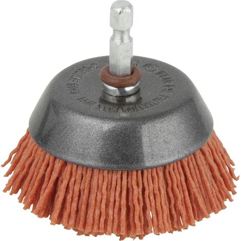 Wolfcraft Topfbürste Nylon Ø 65 mm Schaft 6 mm Winkelschleifer