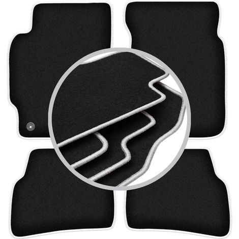 Tapis de sol Carlux argentés pour : Mazda 626 V GF break, liftback, berline (1997-2002) (1/5)