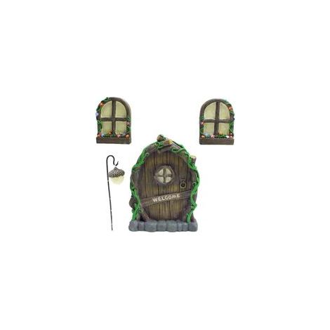 Kit de porte elfique pour fées de jardin et portes elfiques miniatures, décorations d'arbre féeriques (1/5)