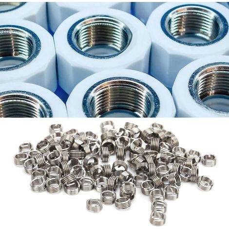 100 inserts filetés en fil d'acier M50,81D, manchons de protection pour filetage, réparation de filetage (1/5)