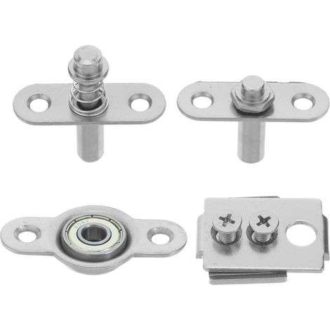 Charnière pivotante en acier inoxydable pour porte pliante – Kit de quincaillerie robuste pour cloisons intérieures et portes coulissantes
