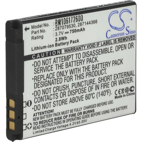 vhbw Akku kompatibel mit Tim Neon Phone Handy Smartphone Telefon (750 mAh, 3,7 V, Li-Ion) (1/5)