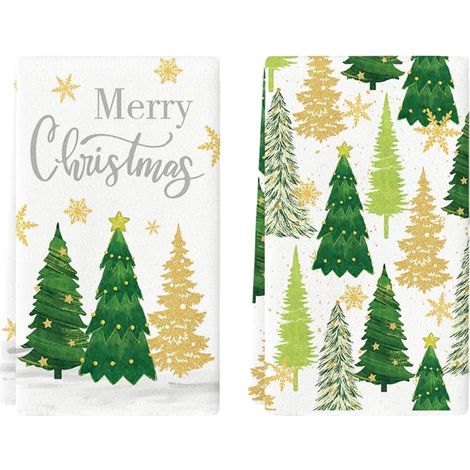 Strofinacci da cucina natalizi per decorazioni, 2 pezzi. Natale (1/5)
