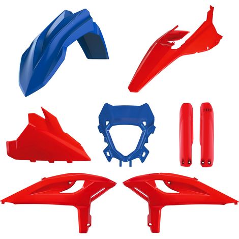Polisport Beta RR 25 26 Kit in plastica resistente rosso e blu