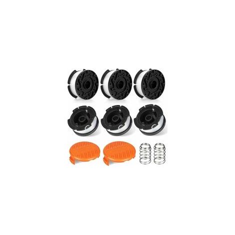 8 Pack Bobine Fil Coupe Bordure Compatible avec Black et Decker Coupe Bordures, Bobine de Fil Debroussailleuse(6 Fil Coupe Bordure,2 Couvercle,2 Ressort) (1/5)