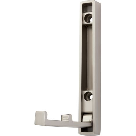 Garderobenhaken VALVOLE Höhe 120 mm x Breite 16 mm Edelstahloptik aus Zinkdruckguss (1/5)