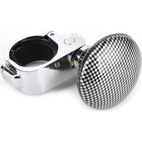 Pomello girevole universale per volante auto Power Ball, comando ausiliario (modello in fibra di carbonio) (1/4)