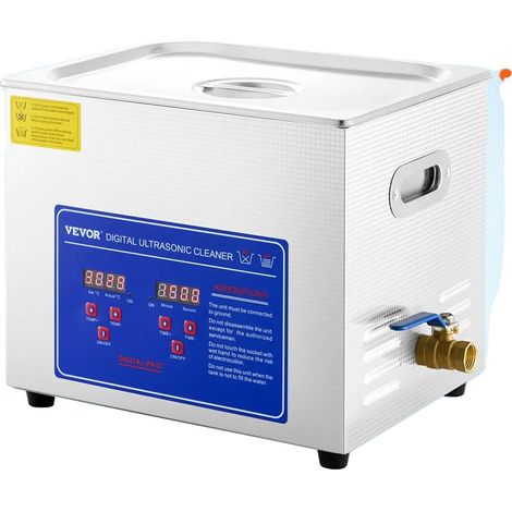 Limpiador ultrasónico, capacidad de 2,85 L, 120 W, 40 kHz, acero inoxidable, 40 A (1/2)