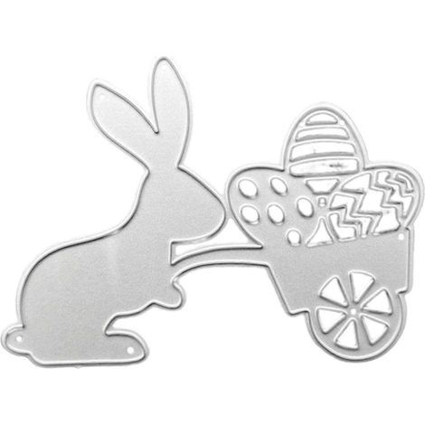 Stanzformen aus Metall mit Hasenmotiven – Schablone für DIY-Scrapbooking-Alben, Papierkarten, Prägetechniken
