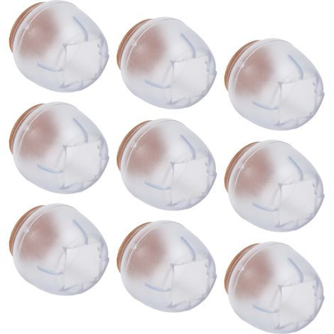 40 protège-pieds de chaise en silicone épais, transparents et antidérapants, pour pieds de table et de meubles. (1/5)