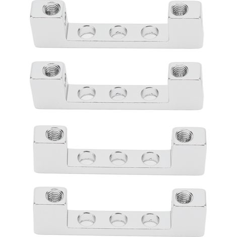 Lot de 4 supports servo aluminium 90°, embase double tête, référence 3205‑0001‑0003. (1/5)