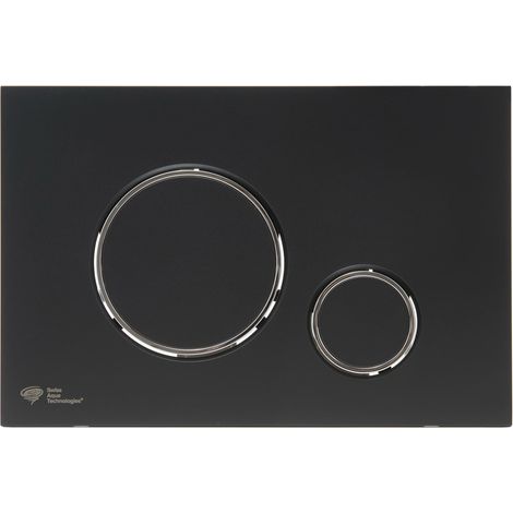 Swiss Aqua Technologies Plaque de commande double touche en plastique, noir mat (SATAT78) (1/5)
