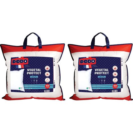 Guanciale DODO antiacaro naturale 60 x 60 cm - Lotto di 2 - VEGETAL PROTECT