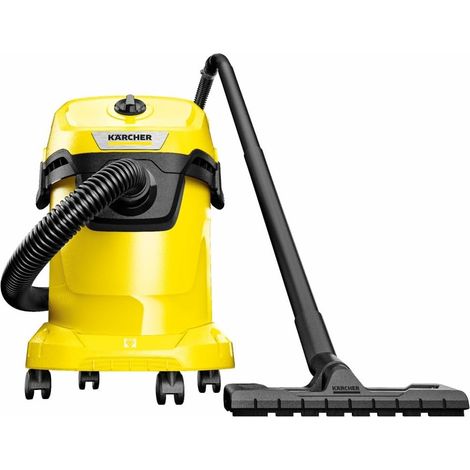 Aspirateur Eau et poussières WD 3 V-17/4/20, Fonction Soufflerie, 1000 W, Cuve Polypropylène de 17 l, Flexible d'aspiration de 2 m, Filtre Cartouche Inclus, Buse Sol et Fente (1/5)