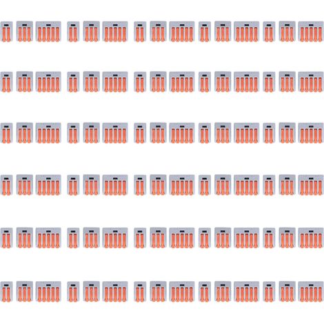 Lot de 90 connecteurs de fil rapide orange, bloc de jonction 250V 32A, assortiment de bornes à sertir compactes (1/5)
