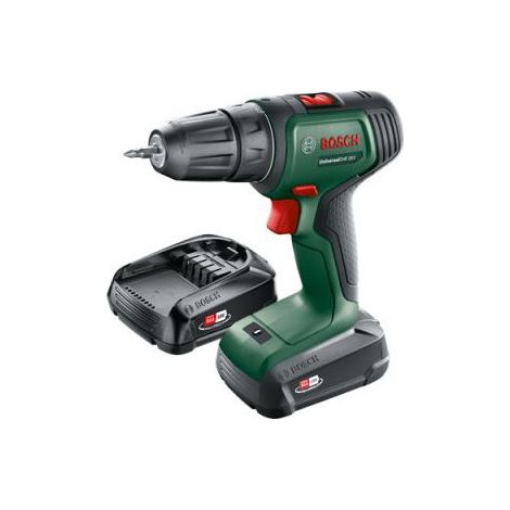 Perceuse-visseuse Bosch - UniversalDrill 18 (Livrée avec 2 batteries 1,5 Ah, SystemeBox, 241 accessoires) - PowerForAll (1/3)