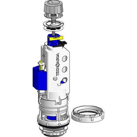 TECNOAGUA DESCARGADOR CISTERNA BAJA PULSADOR DOBLE+KIT T-282N+ (1/5)