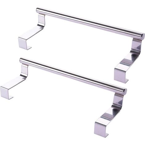 Organisateur de porte en acier inoxydable (lot 2), barre porte-serviettes multifonctionnelle simple (1/5)