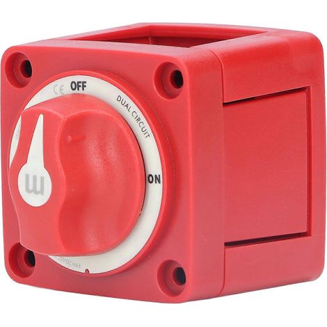Interrupteur à bouton pour batterie 300 A, double circuit, 4 fils, protection contre l'inflammation, amovible, étanche IP66, pour yachts et camping-cars (1/5)