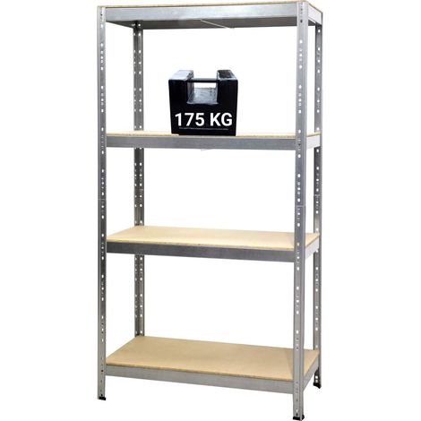 Scaffale Joker a Incastro Grima 4 Piani Truciolare 175 Kg L 90 X P 40 X H 176 Cm (1/5)