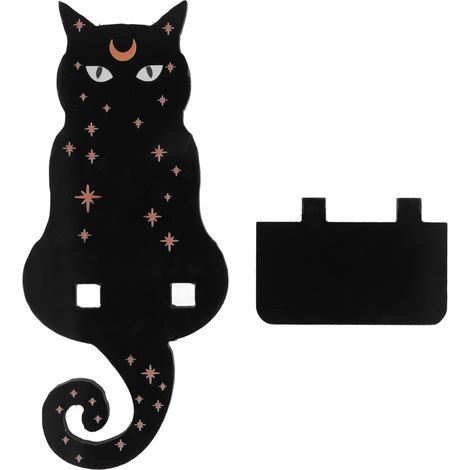 Étagère murale en PVC décorative pour chat, design animal mignon, résistant à l'usure, décoration de salon avec étagère cristal transparent. (1/5)