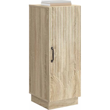 vidaXL Sideboard Sonoma Oak 33 x 34.5 x 87 cm Engineered Wood (1/4)