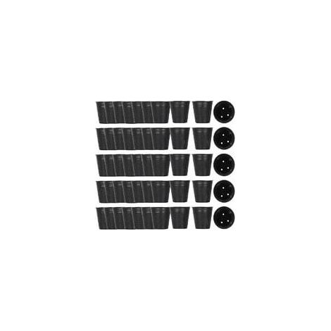 500pcs pot de pépinière en plastique contenant de propagation de plantes （8cmx8cm） (1/5)