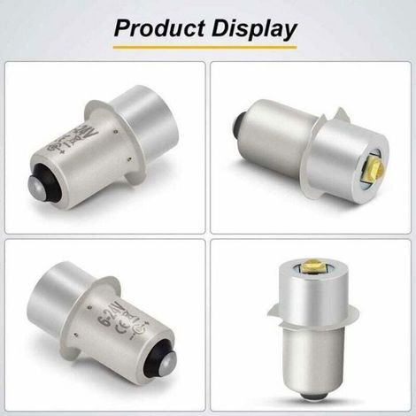 Ampoule Led - 5 W - 6 V À 24 V - Base P13.5S - Pour Lampe De Poche - Lot De 2 (1/4)