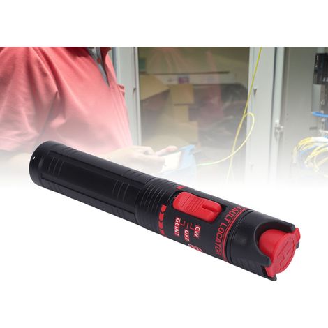 Stylo à fibre optique rechargeable de 15 km avec lumière rouge pour la détection des défauts des sources de lumière rouge. (1/5)