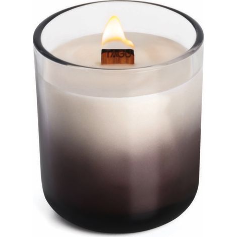 TAGU Coffret grande bougie crépitante Candleplace - parfum feu de cheminée - autonomie 60h (1/5)