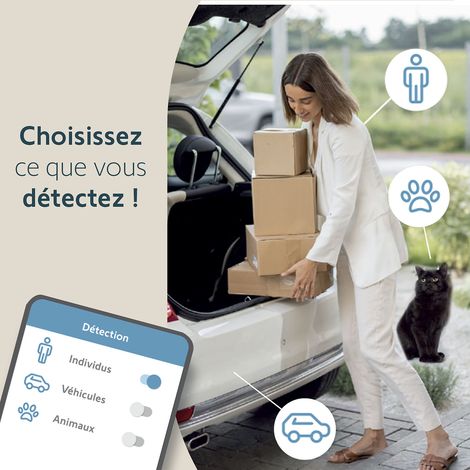 SOMFY 1875326 - Outdoor Camera grise 2 - Caméra de surveillance extérieure wifi — vue 4