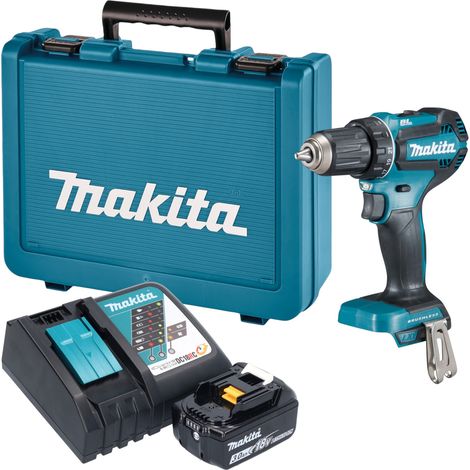 Perceuse-visseuse sans fil Makita DDF 485 RF1E 18 V 50 Nm sans balais + 1 batterie 3,0 Ah + chargeur + mallette (1/5)