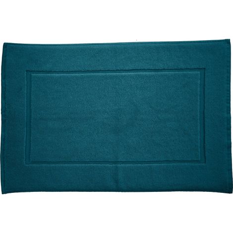 Tapis de bain "Soft" 50 x 80 cm 100% Coton Peigné / 1000 gr/m² - Soft Pétrole