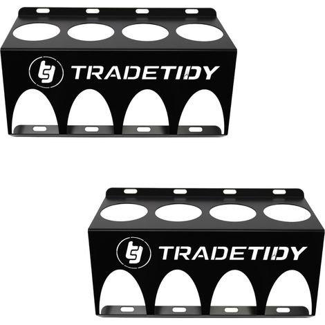Tradetidy TT-SCB X2 Aerosol Spray Can Holder Van Organiser Storage - Black (1/4)