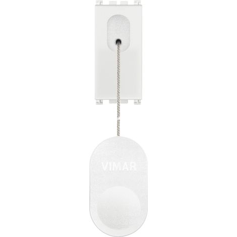 VIMAR - 19052.B Pulsante 1P NO 10A tirante bianco