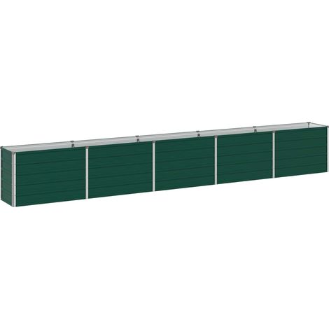Hochbeet 400 x 40 x 55 cm Verzinkter Stahl vidaXL (1/5)