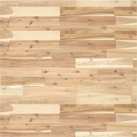 Dessus de table，Plateau de table，Dessus de bureau carré 80x80x4 cm bois massif d'acacia CFW43720 (1/5)