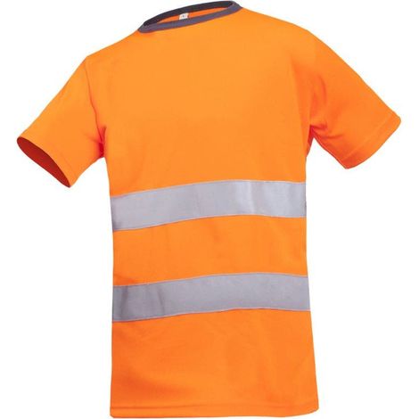 Tee-shirt de travail orange fluo Cartura- taille L - Sioen