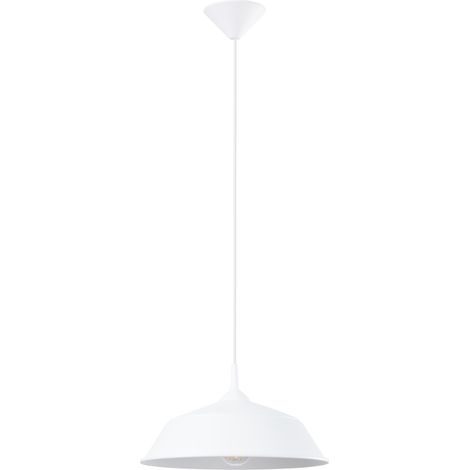 Lámparas colgantes Frika blanco acero 1xE27 34cm Sollux (1/5)